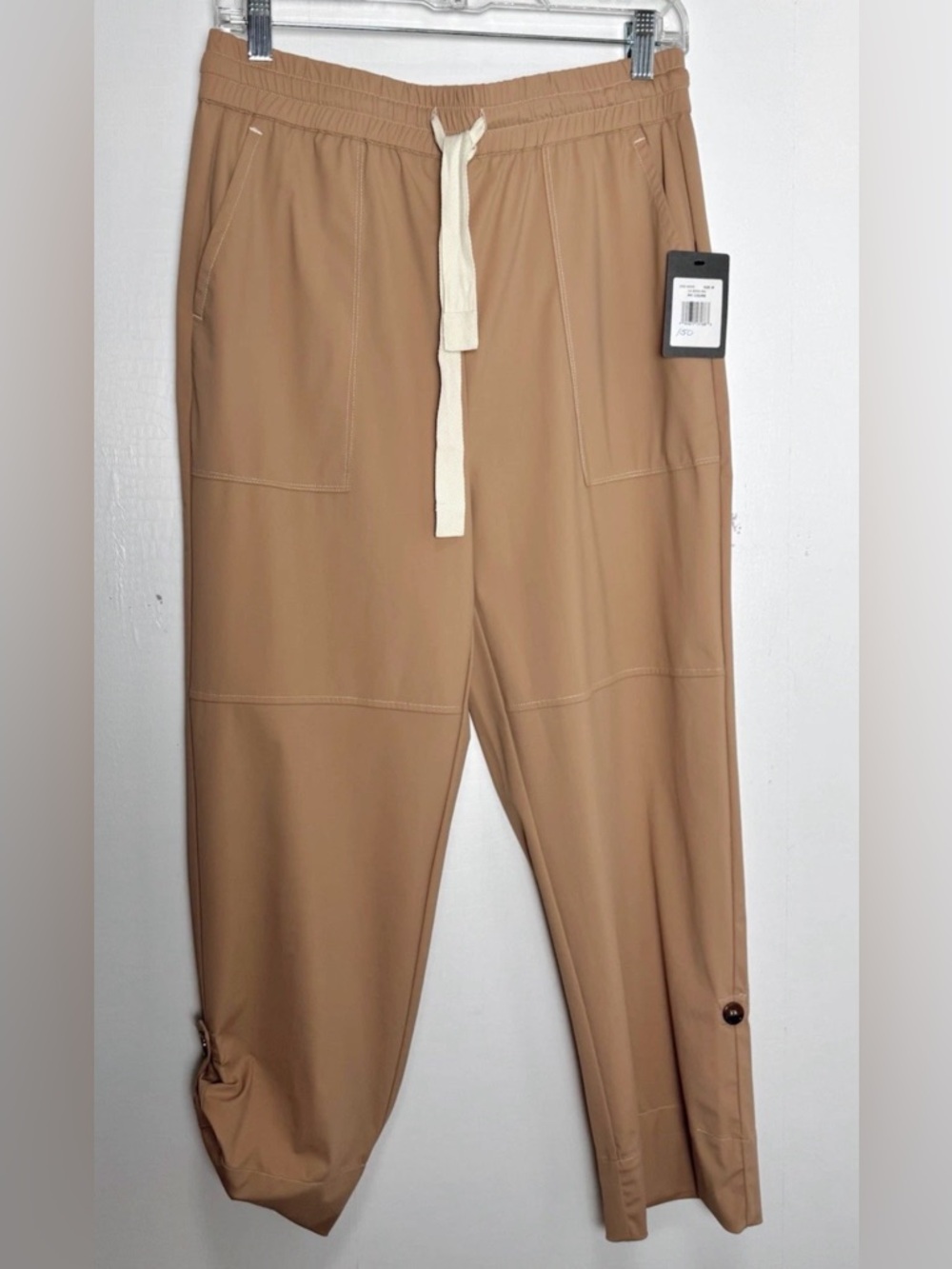 Lysse Caramel Utility Crop Pants Size M NWT
